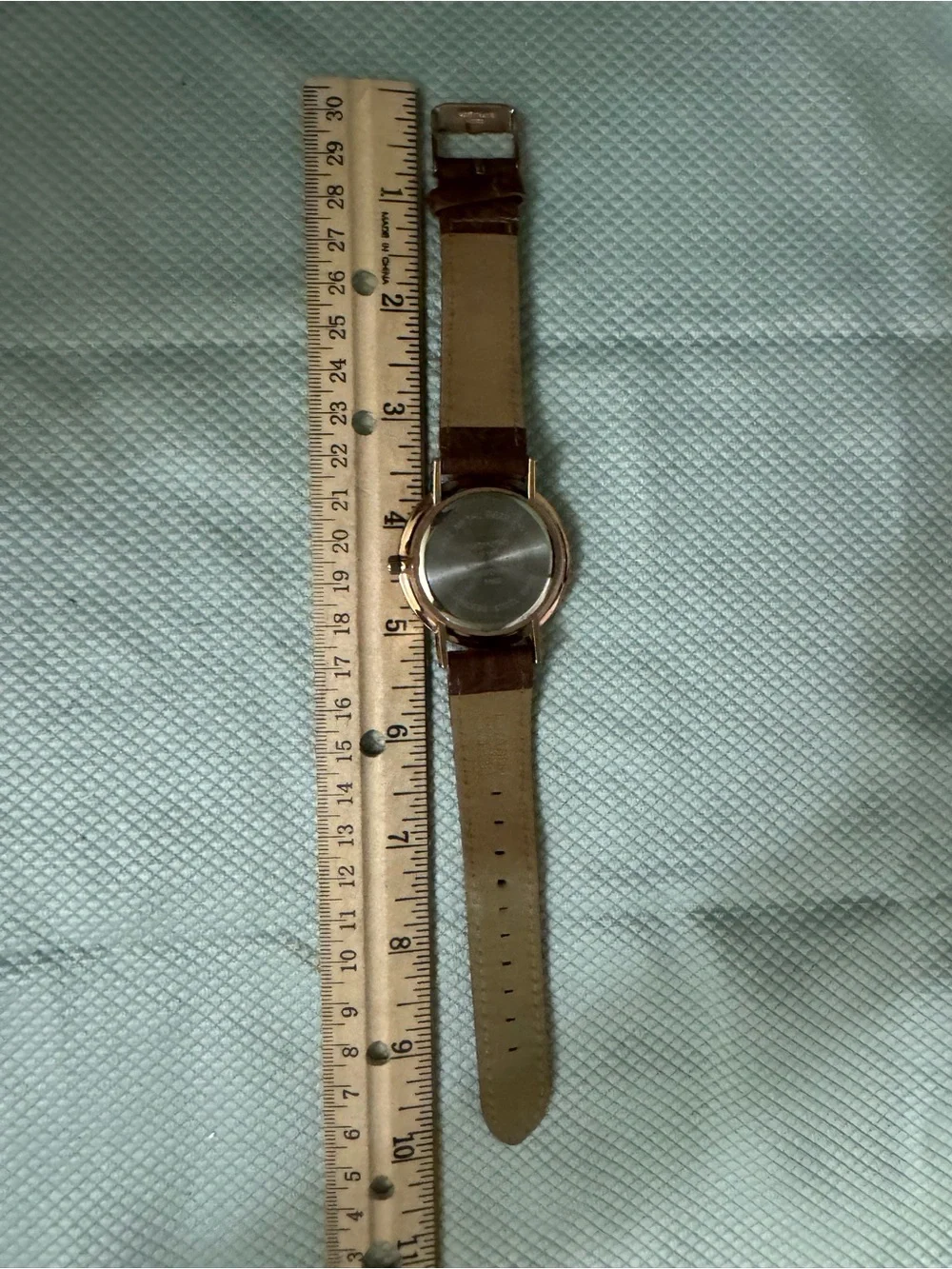 Women's Brown Leather Watch with Gold Case & Rose Gold Digits